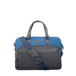 tohl Men Colourblocked Leather Laptop Bag Up to 15 inch-45