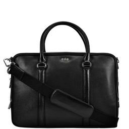 Eske Unisex Textured Leather Laptop Bag-14
