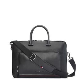 Tommy Hilfiger Men Textured Leather Laptop Bag-54