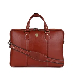HiLEDER Unisex Pure Leather Textured Laptop Bag-picture-5