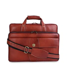 HiLEDER Unisex Pure Leather Laptop Bag-image-54