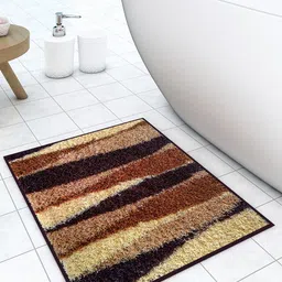 Athom Trendz Brown & Black Printed Anti-Skid Doormats-20