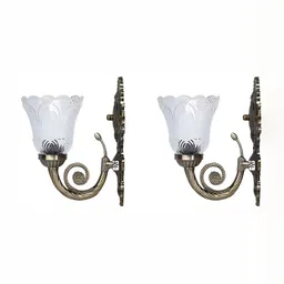 Whiteray Transparent & White 2 Pcs Textured Quirky Abstract Shaped Ceiling Lamps image 2