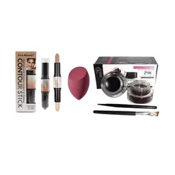 Lenon Set Of 4 Makeup Blender - Gel Eyeliner & Contour Stick-9