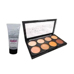 Lenon Set Of 2 Long Lasting Concealer Palette & Foundation illuminating Primer - 50 ml-54