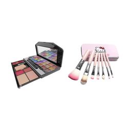 Lenon Set Of 8 Eyeshadow Palette With Makeup Brushes-77