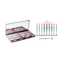 Lenon Set Of 11 Long Lasting Eyeshadow Palette With Fish Brush-49