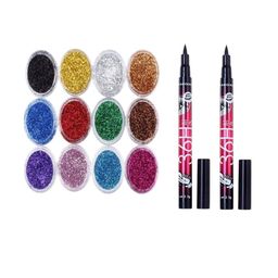 Lenon Set Of 14 Glitter Eyeshadows With 36 Hrs Kajal - 2.5 g-0