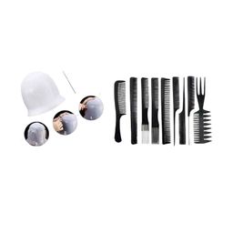 Lenon Set Of 11 Hair Comb & Hair Colouring Cap-38