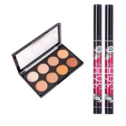 Lenon Set Of 3 Contour Palette & Eyeliner - Black-49