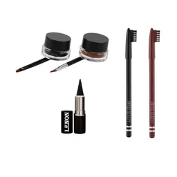 Lenon Pack Of 5 Kajal, Gel Eyeliner & Brushes-36