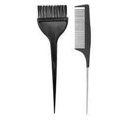 Lenon Set Of 2 Hair Coloring Brush & Tail Comb-10