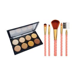 Lenon Set Of 6 Brush & Contour Palette-6