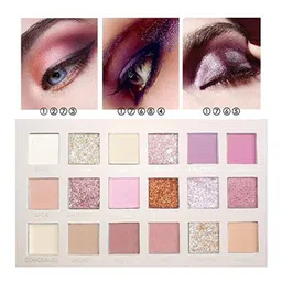 Lenon Set Of 2 Long Lasting Eyeshadow Palette & Makeup Puff image 3