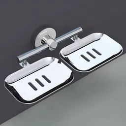 Plantex Silver-Toned Stainless Steel Soap Dish-image-89