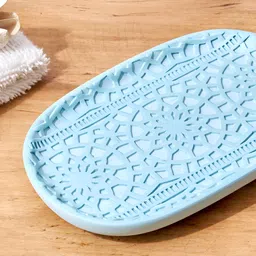 Home Centre Blue Ethnic Motifs Polyresin Soap Dish-23