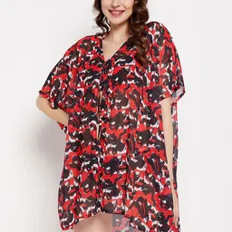 SECRETS BY ZEROKAATA Printed Kaftan Women for Beach Wear-image-33