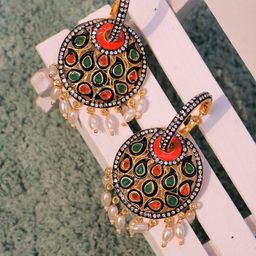 PANASH Gold-Plated Contemporary Hoop Earrings-33