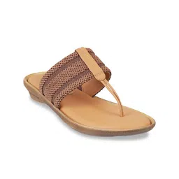 Catwalk Women Woven Design Open Toe T-Strap Flats-picture-46