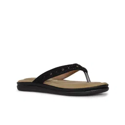 Bata Women Black Embellished Open Toe Flats-61