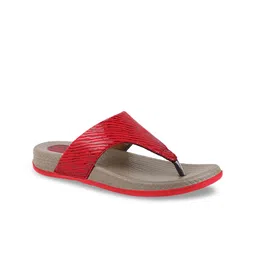 WELCOME Women Red T-Strap Flats-image-7