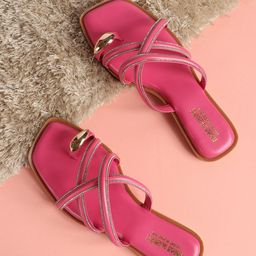 madam glorious Women Embellished One Toe Flats-image-50