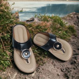 PLANET WALK Women  Embellished T-Strap Flats-82