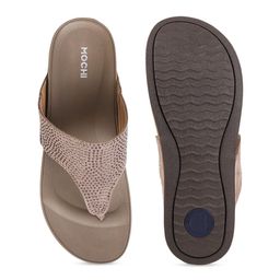 Mochi Embellished Open Toe Flats image 5