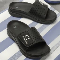 Carlton London Men Self Design Rubber Sliders-17