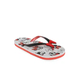 Pantaloons Junior Girls White & Red Printed Thong Flip-Flops-picture-14