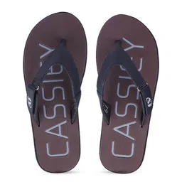 CASSIEY Men Printed Rubber Thong Flip-Flops-image-41