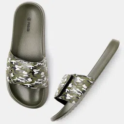 R&B Men Absttract Printed Sliders With Velcro-11