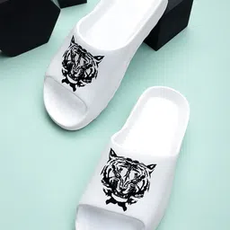 Pampy Angel Men YEE-Tiger Printed Croslite Sliders-picture-10