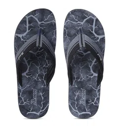 Paragon Men Black & Grey Printed Casual Flip Flops-image-32