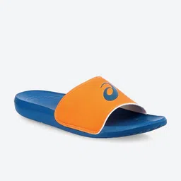 ASICS Unisex Orange Sprl Brand Logo Printed Sliders-0