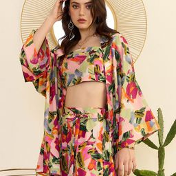 Berrylush Printed Top & Shorts With Shrug-picture-48
