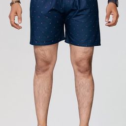 Cotton Blend Comfortable & Breathable Printed Regular Shorts/Boxer for Men, Pack of 4 (N MI-L_1) Multicolour image 4