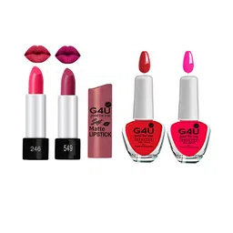 G4U Makeup Set for Women 2 Nail Pollish & 2 Lipsticks 05122024A9-11