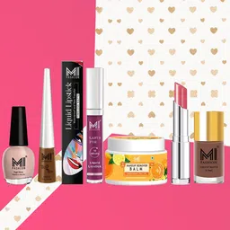 MI FASHION Discover Your Inner Beauty With Our Essential Pack Of 7 Makeup Kit-A199-Brown-30