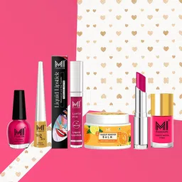 MI FASHION The Secret to a Perfect Look Pack Of 7 Makeup Kit-A172-Pink-25