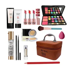 G4U All In One Makeup Kit with Multi-purpose Makeup Box(Purple)13Pcs.-17