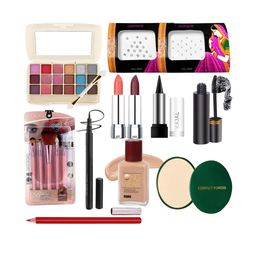 G4U 16 Piece Complete Makeup Kit for womenGlamourFestive Makeup Set 100-11