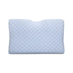 Dormyo White Memory Foam Filled Faux Velvet Breathable Sleep Pillow-image-85