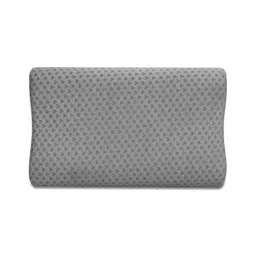 Dormyo White Memory Foam Filled Faux Velvet Breathable Sleep Pillow-image-40