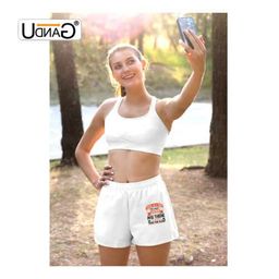 udnag Unisex Regular fit 'Sleeping | There is a time for Many Words, and There is Also a time for Sleep 02' Polyester Shorts [Size S/28In to XL/40In] image 3