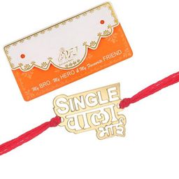 Vighnaharta Boys Single Wala Bhai Design Charm Tie-Up Rakhi-picture-27