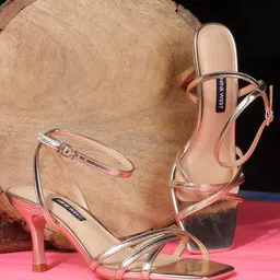 Nine West Open Toe Ankle Loop Slim Heels-18