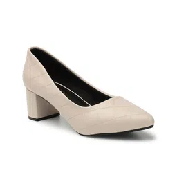 ICONICS Textured Pointed Toe Block Heels image 2