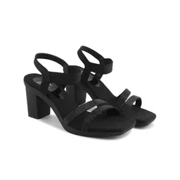 JM Looks Colourblocked Block Peep Toes image 2