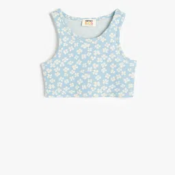 Koton Floral Print Crop Top-image-43